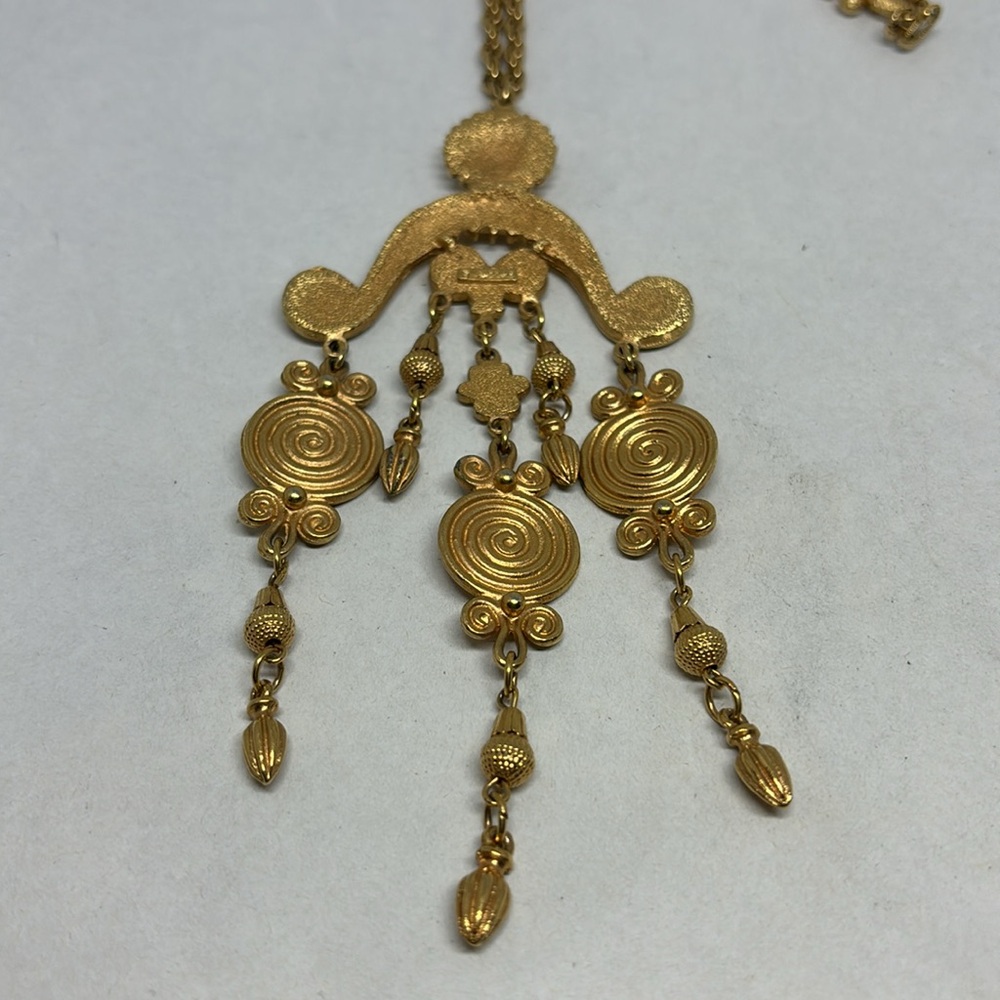 Stupendous Vendome Etruscan Revival necklace - Picture 7 of 13